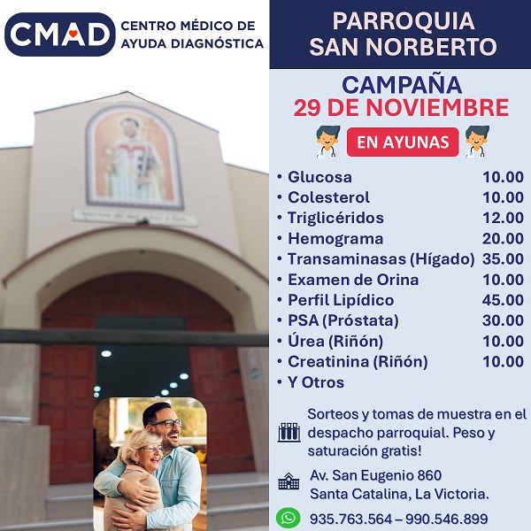 CMAD - Campaña - Parroquia San Norberto - 2025 Noviembre